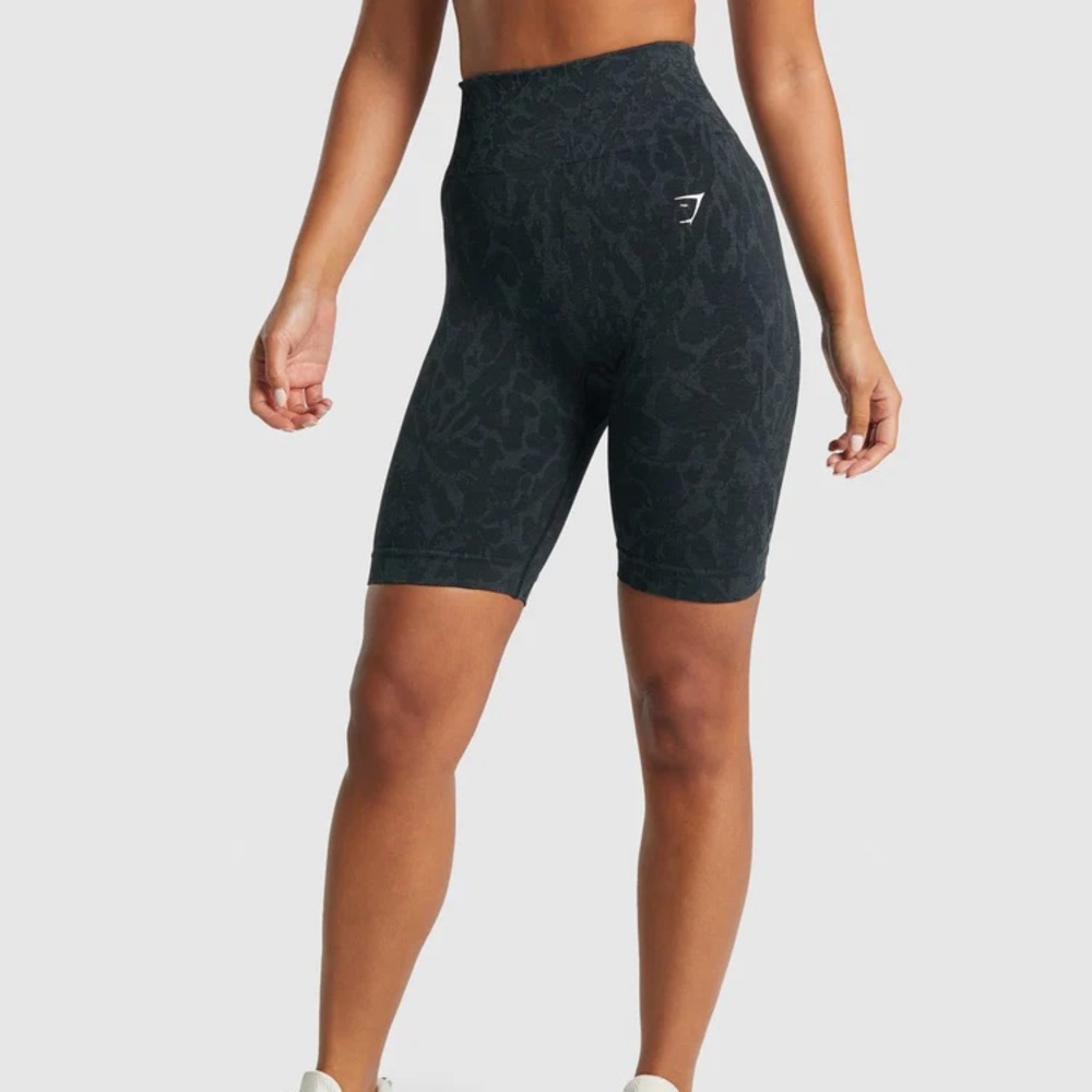 Gymshark Adapt Animal Seamless Cycling Shorts - Black